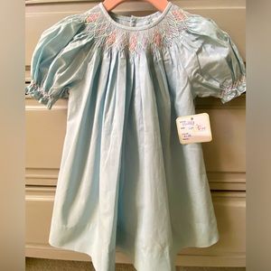 NWT girls 18 month smocked dress and bloomer set!